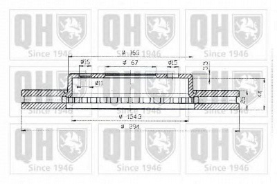 QUINTON HAZELL bdc4639 -  Тормозной диск